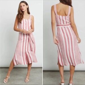 Rails Clement Linen Blend Dress in Montreal Stripe